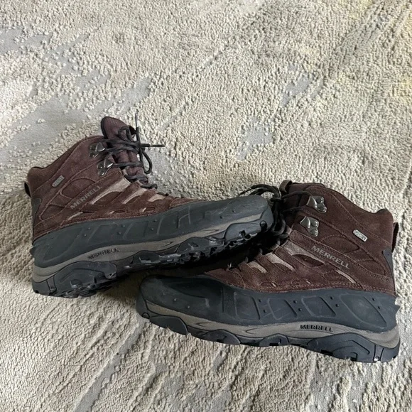 Merrell Moab boots Polar brown espresso Select Dry Warm Ice Grip Hiking Snow 11